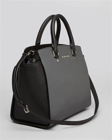 michael kors satchel large selma|selma leather satchel.